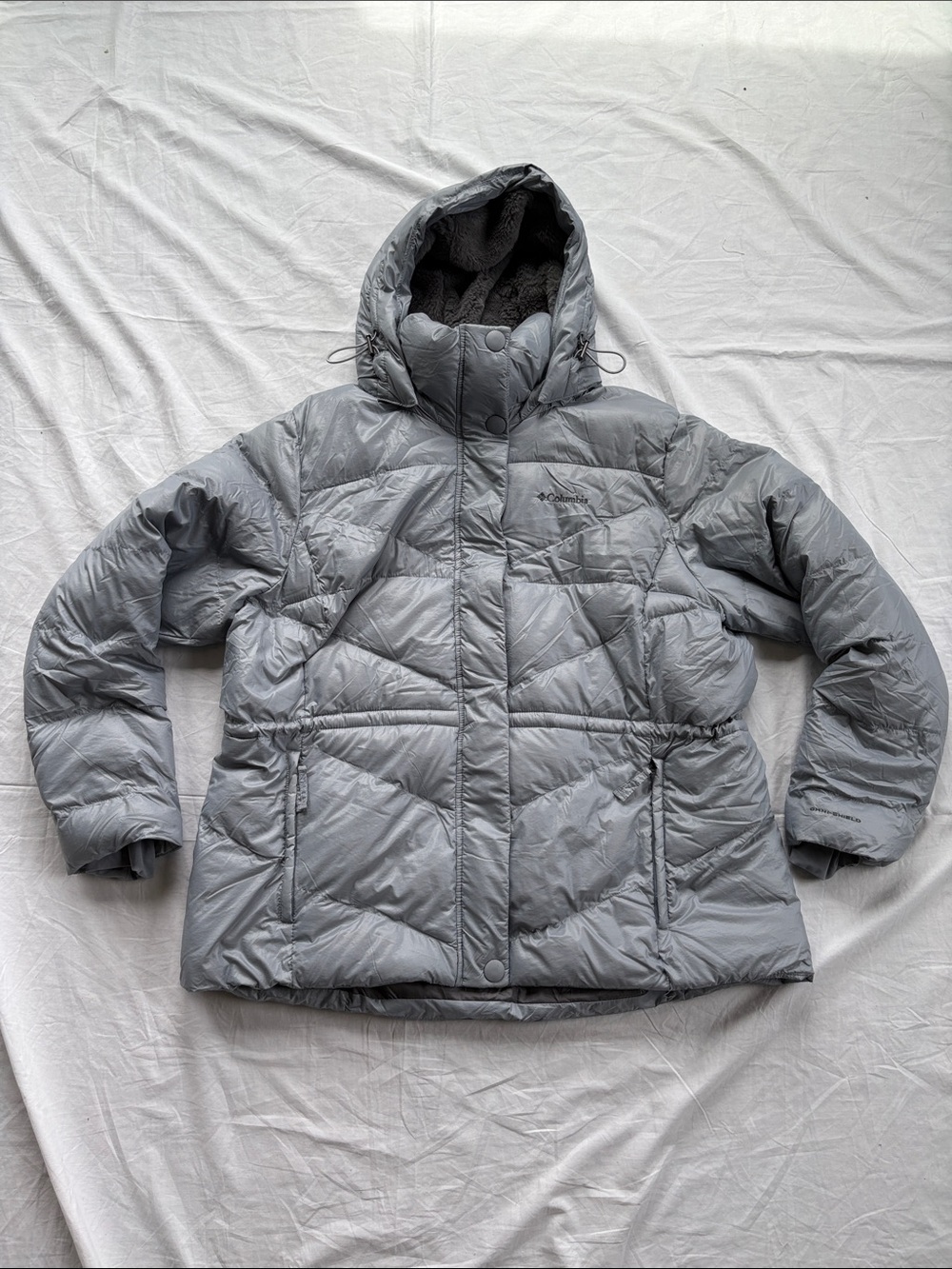 Columbia Peak To Park II Insulated Hooded Jacket Womens XXL Gray